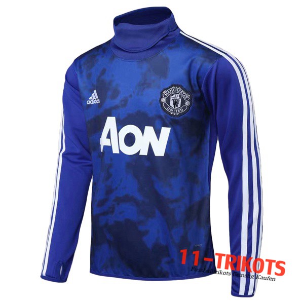 Sudadera de entrenamiento Manchester United Azul Cuello Alto 2019/2020