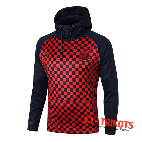 Chaqueta Futbol Con Capucha FC Barcelona Roja 2019 2020