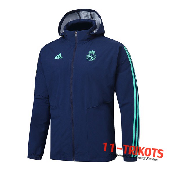 Chaqueta Futbol Rompevientos Real Madrid Azul Real 2019 2020