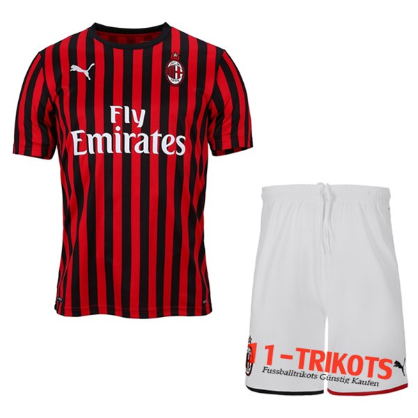 Neuestes Fussball Milan AC Kinder Heimtrikot 2019 2020 | 11-trikots