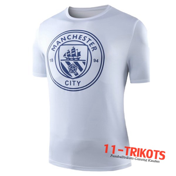 Neuestes Fussball Manchester City Trainingstrikot Weiß 2019 2020 | 11-trikots