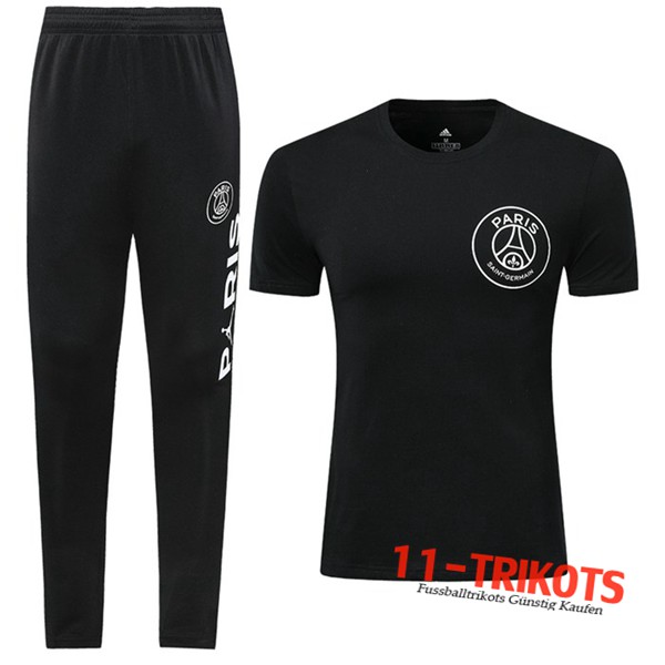 Neuestes Fussball PSG Trainingstrikot + Hose Schwarz 2019 2020 | 11-trikots