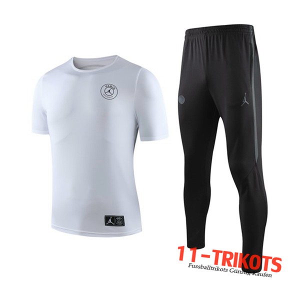 Neuestes Fussball PSG Trainingstrikot + Hose Weiß 2019 2020 | 11-trikots