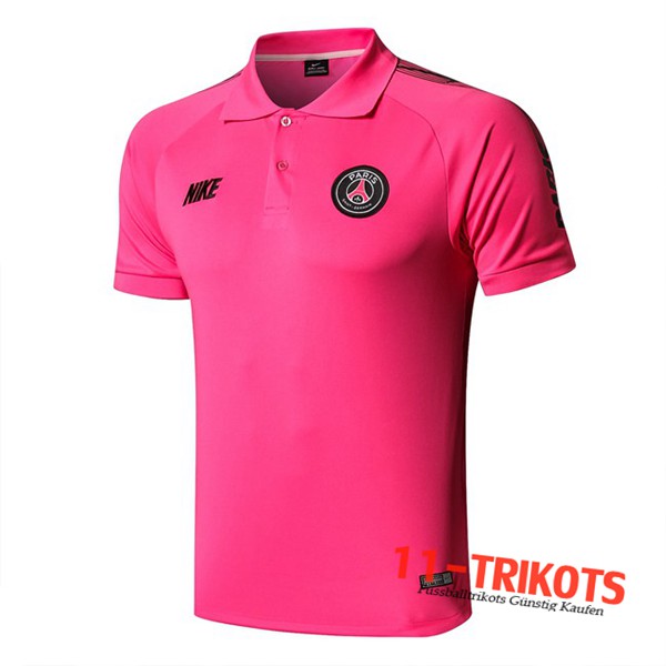 Neuestes Fussball Paris PSG NIKE Poloshirt Rose 2019 2020 | 11-trikots