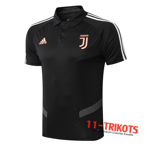 Neuestes Fussball Juventus Poloshirt Schwarz 2019 2020 | 11-trikots