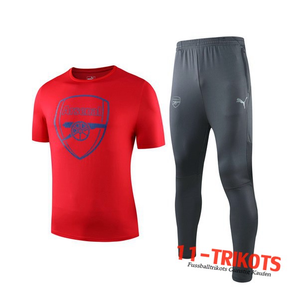 Neuestes Fussball T-Shirts Arsenal Trainingstrikot + Hose Rot 2019 2020 | 11-trikots