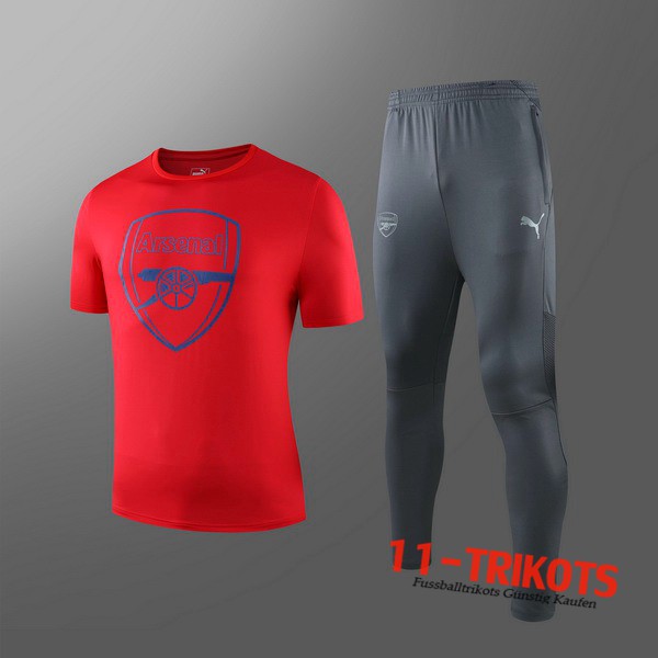 Neuestes Fussball T-Shirts Arsenal Kinder Trainingstrikot + Hose Rot 2019 2020 | 11-trikots