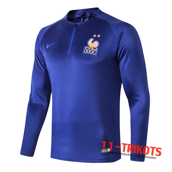 Sudadera de entrenamiento Francia Cuello Redondo Azul Oscuro 2019/2020