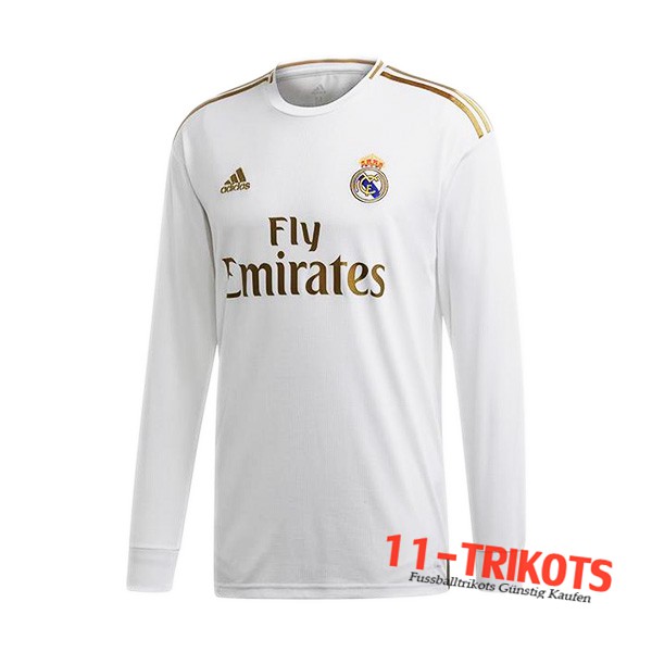 Neuestes Fussball Real Madrid Langarm Heimtrikot 2019 2020 | 11-trikots