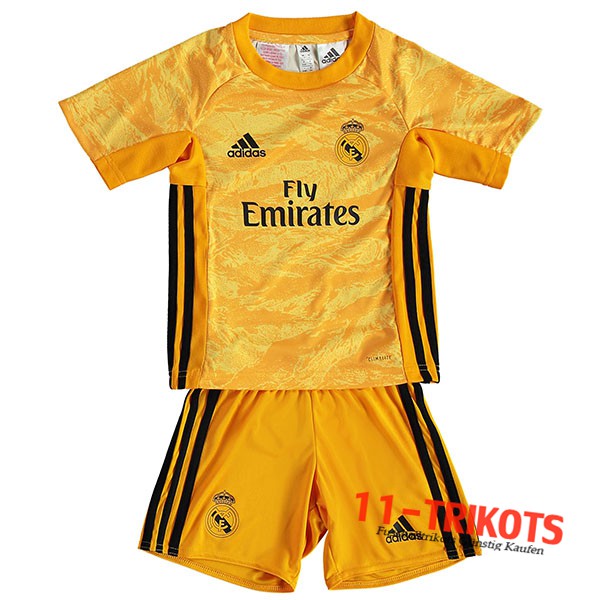 Neuestes Fussball Real Madrid Kinder Torwart Gelb 2019 2020 | 11-trikots