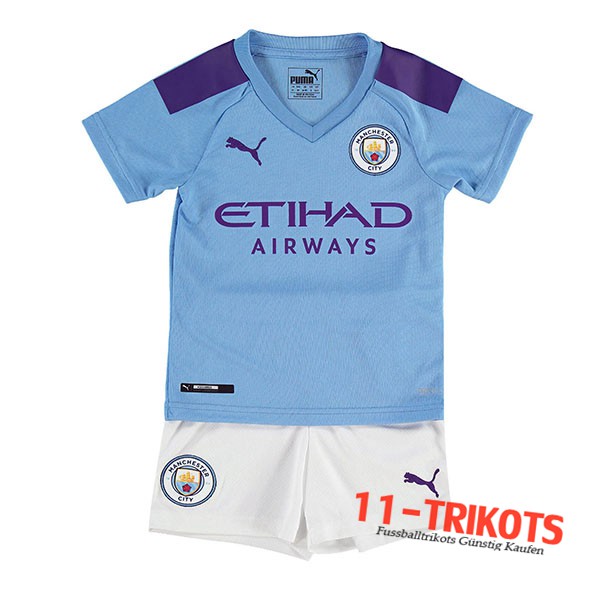 Neuestes Fussball Manchester City Kinder Heimtrikot 2019 2020 | 11-trikots