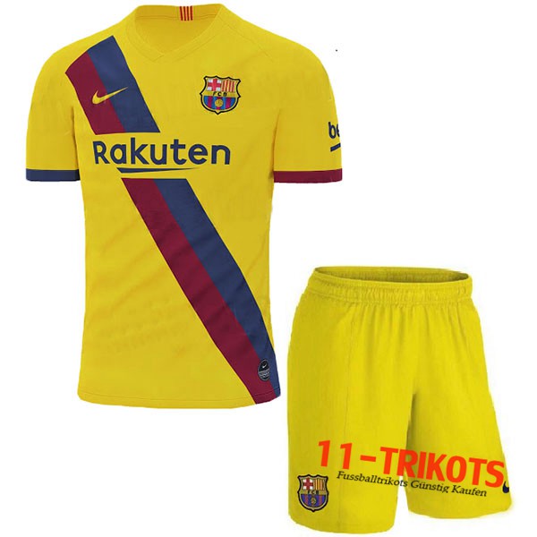 Neuestes Fussball FC Barcelona Kinder Auswärtstrikot 2019 2020 | 11-trikots