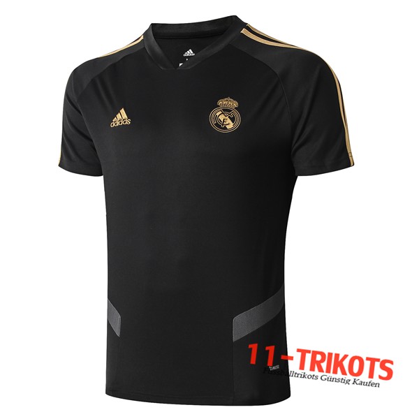 Neuestes Fussball Real Madrid Trainingstrikot Schwarz/Grau 2019 2020 | 11-trikots