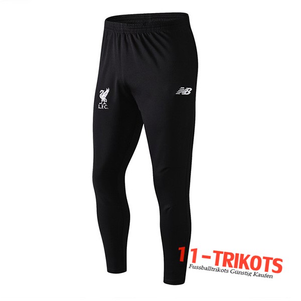 Pantalones Entrenamiento FC Liverpool Negro/Blanco 2019 2020