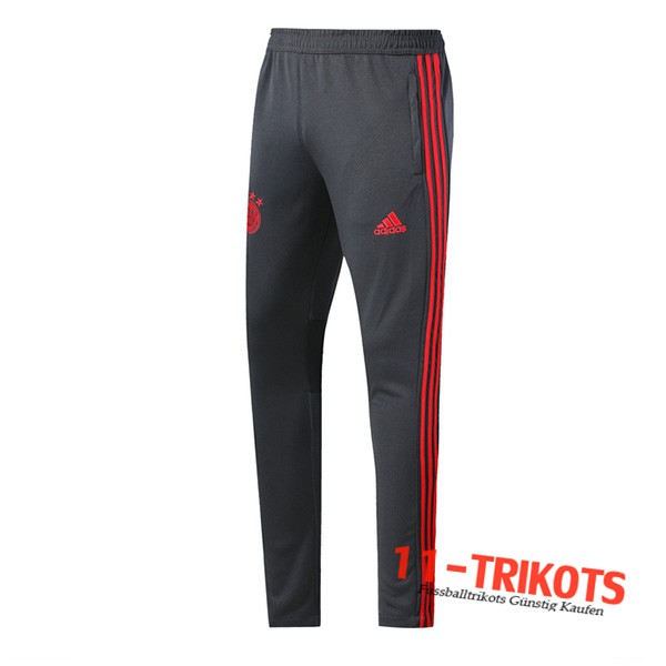Pantalones Entrenamiento AFC Ajax Gris/Roja 2019 2020