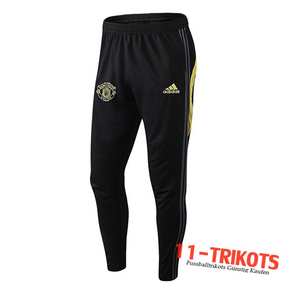 Pantalones Entrenamiento Manchester United Negro 2019 2020