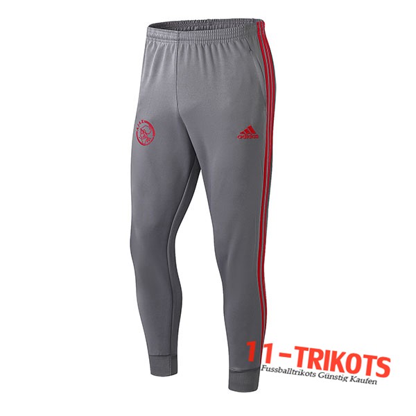 Pantalones Entrenamiento AFC Ajax Gris 2019 2020