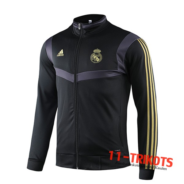 Chaqueta Futbol Real Madrid Negro/Amarillo 2019/2020