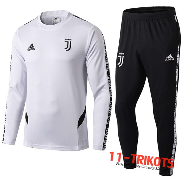 Sudadera de entrenamiento Juventus Blanco Negro 2019/2020