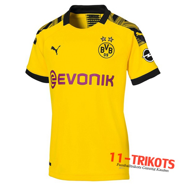 Neues Dortmund BVB Damen Heimtrikot 2019/2020 Kurzarm Erstellen