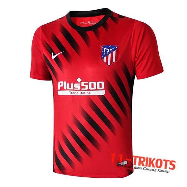 Neuestes Fussball Atletico Madrid Trainingstrikot Rot Schwarz 2019 2020 | 11-trikots