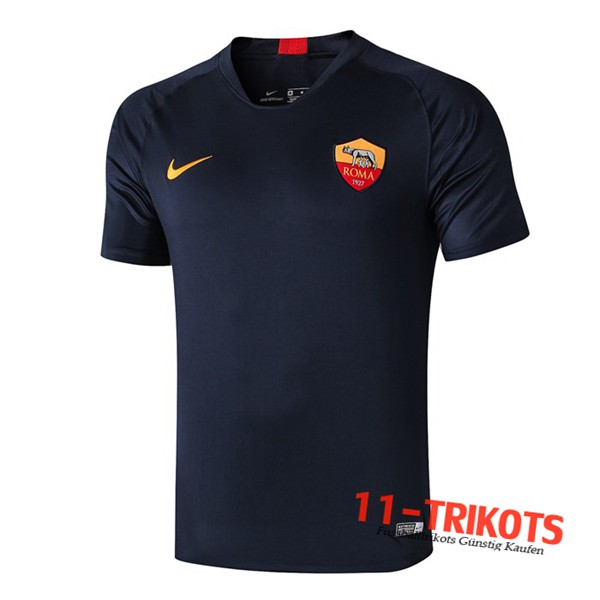 Neuestes Fussball AS Roma Trainingstrikot Blau Dunkel 2019 2020 | 11-trikots