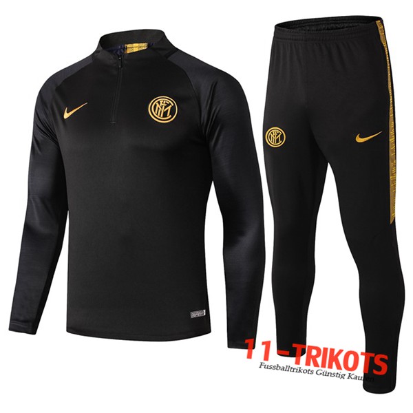 Neuestes Fussball Inter Milan Trainingsanzug Schwarz 2019 2020 | 11-trikots