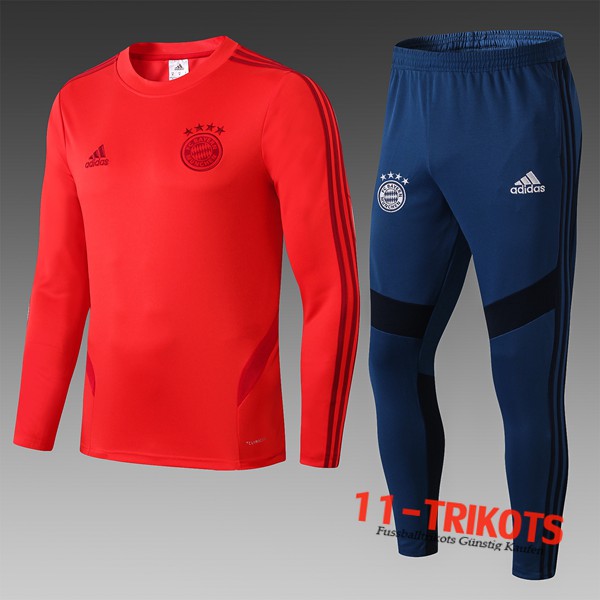 Neuestes Fussball Bayern Munchen Kinder Trainingsanzug Rot 2019 2020 | 11-trikots