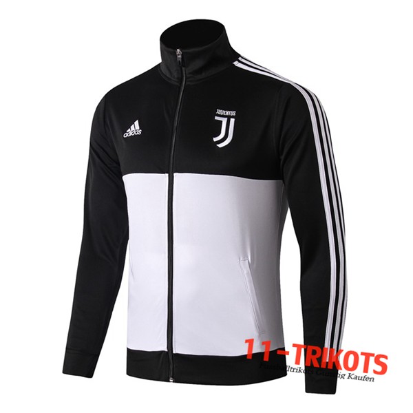 Chaqueta Futbol Juventus Blanco Negro Cuello alto 2019/2020