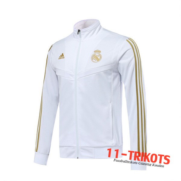 Chaqueta Futbol Real Madrid Blanco Amarillo 2019/2020