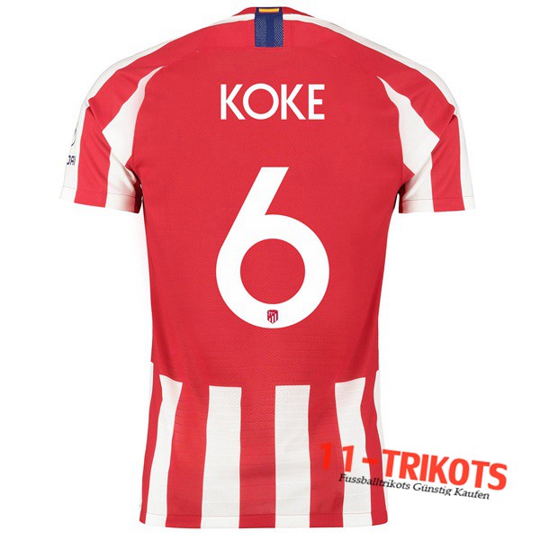 Neuestes Fussball Atletico Madrid (KOKE 6) Heimtrikot 2019 2020 | 11-trikots