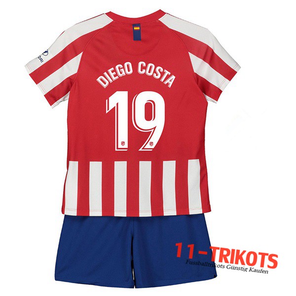 Neuestes Fussball Atletico Madrid (DIEGO COSTA 19) Kinder Heimtrikot 2019 2020 | 11-trikots