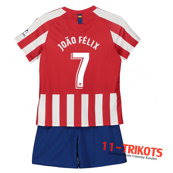 Neuestes Fussball Atletico Madrid (JOAO FELIX 7) Kinder Heimtrikot 2019 2020 | 11-trikots