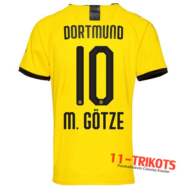 Neuestes Fussball Dortmund BVB (M.GOTZE 10) Heimtrikot 2019 2020 | 11-trikots