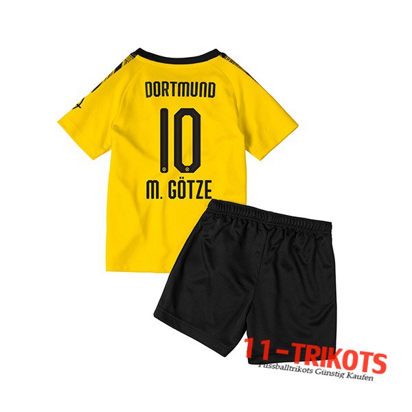 Neuestes Fussball Dortmund BVB (M.GOTZE 10) Kinder Heimtrikot 2019 2020 | 11-trikots
