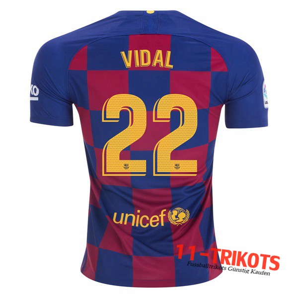 Neuestes Fussball FC Barcelona (VIDAL 22) Heimtrikot 2019 2020 | 11-trikots