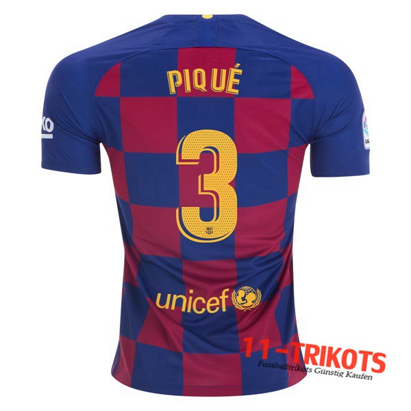 Neuestes Fussball FC Barcelona (PIQUE 3) Heimtrikot 2019 2020 | 11-trikots