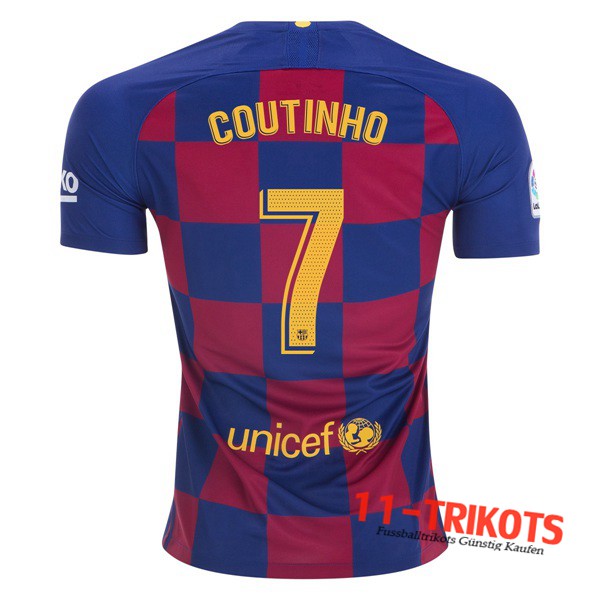 Neuestes Fussball FC Barcelona (Coutinho 7) Heimtrikot 2019 2020 | 11-trikots