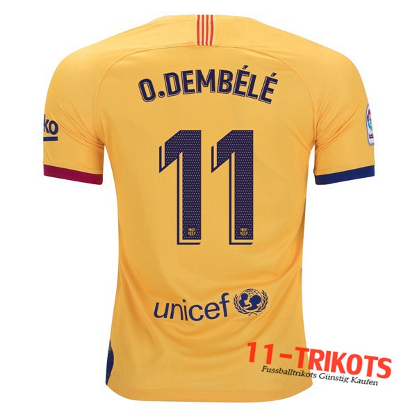 Neuestes Fussball FC Barcelona (O.DEMBELE 11) Auswärtstrikot 2019 2020 | 11-trikots