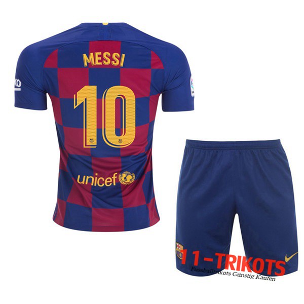Neuestes Fussball FC Barcelona (MESSI 10) Kinder Heimtrikot 2019 2020 | 11-trikots