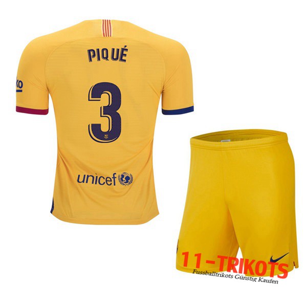 Neuestes Fussball FC Barcelona (PIQUE 3) Kinder Auswärtstrikot 2019 2020 | 11-trikots