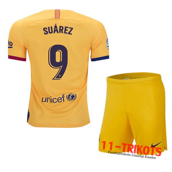 Neuestes Fussball FC Barcelona (SUAREZ 9) Kinder Auswärtstrikot 2019 2020 | 11-trikots