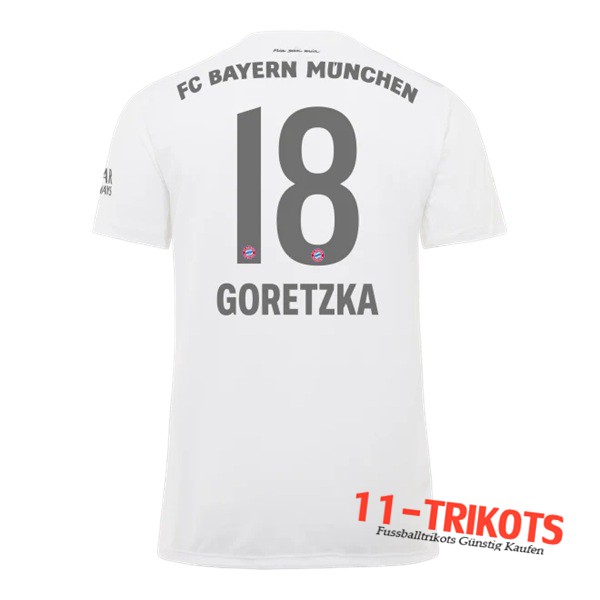 Neuestes Fussball Bayern Munchen (GORETZKA 18) Auswärtstrikot 2019 2020 | 11-trikots