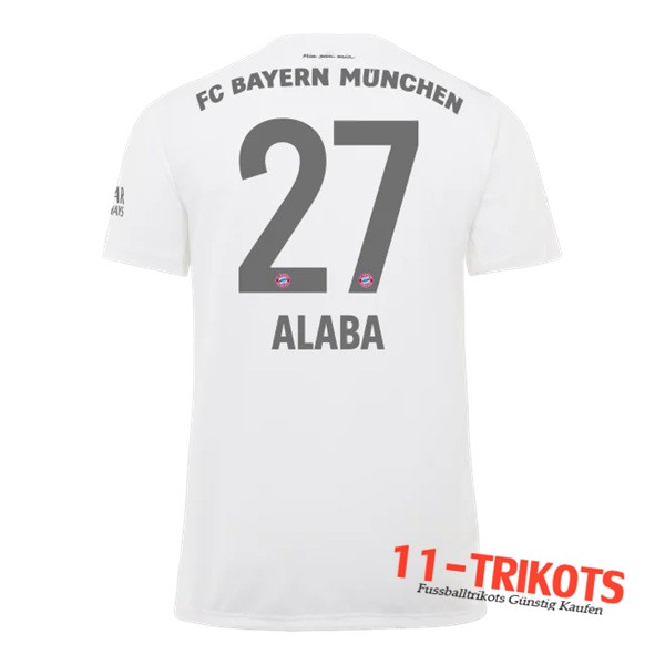 Neuestes Fussball Bayern Munchen (ALABA 27) Auswärtstrikot 2019 2020 | 11-trikots