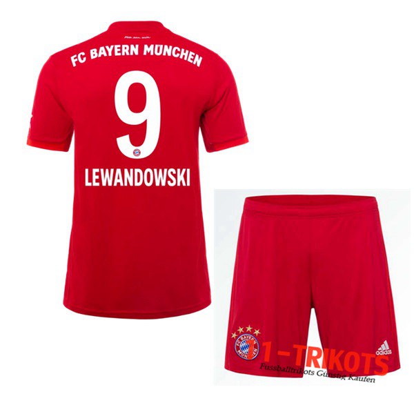 Neuestes Fussball Bayern Munchen (LEWANDOWSKI 9) Kinder Heimtrikot 2019 2020 | 11-trikots