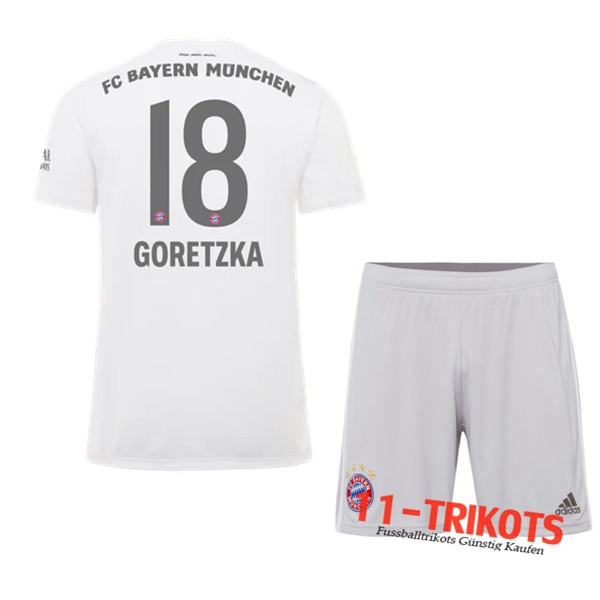 Neuestes Fussball Bayern Munchen (GORETZKA 18) Kinder Auswärtstrikot 2019 2020 | 11-trikots