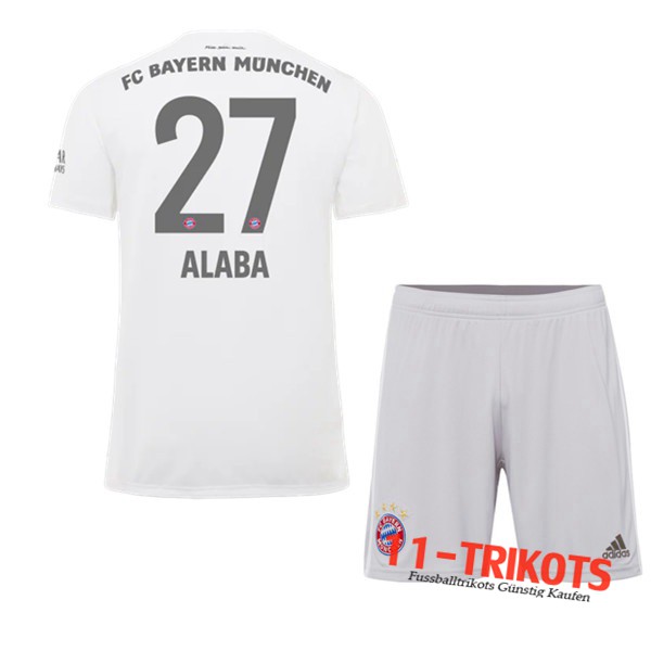 Neuestes Fussball Bayern Munchen (ALABA 27) Kinder Auswärtstrikot 2019 2020 | 11-trikots