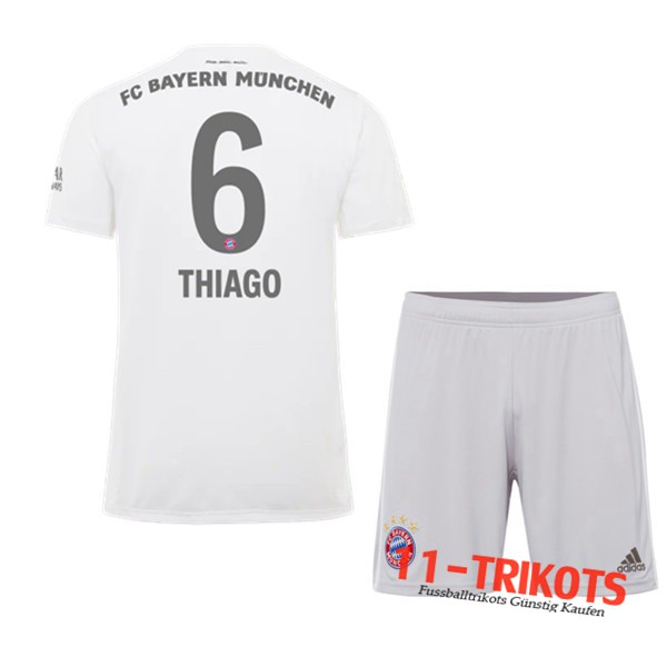 Neuestes Fussball Bayern Munchen (THIAGO 6) Kinder Auswärtstrikot 2019 2020 | 11-trikots