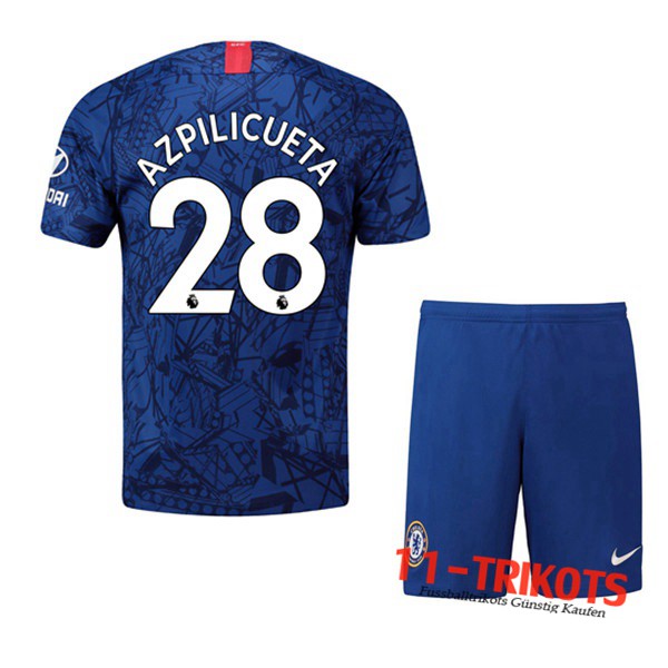Neuestes Fussball FC Chelsea (Azpilicueta 28) Kinder Heimtrikot 2019 2020 | 11-trikots