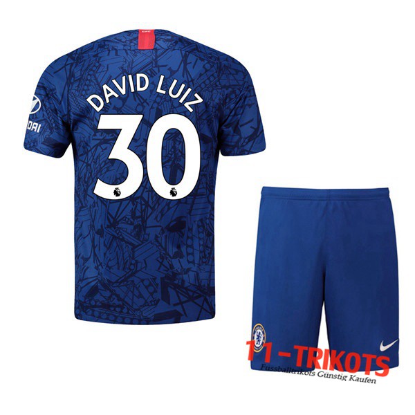 Neuestes Fussball FC Chelsea (David Luiz 30) Kinder Heimtrikot 2019 2020 | 11-trikots